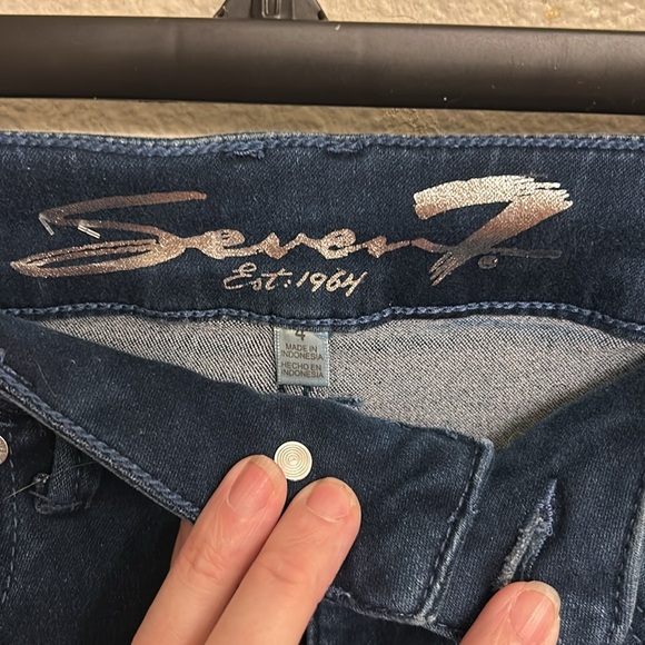 Seven 7 Limited Edition Ankle Crop Slim Fit Ultra Stretch Women Denim Size 4 - Picture 5 of 5